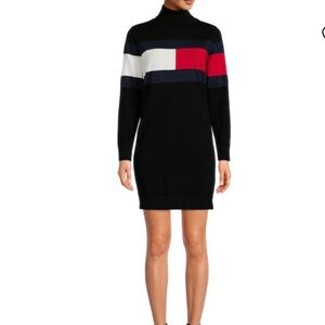 Tommy Hilfiger Knit Turtleneck Sweater Dress, NWT, S